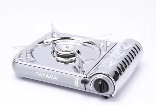 Miniatura 5 de TAYAMA Estufa de camping portátil de gas butano de acero inoxidable de 8,000 BTU