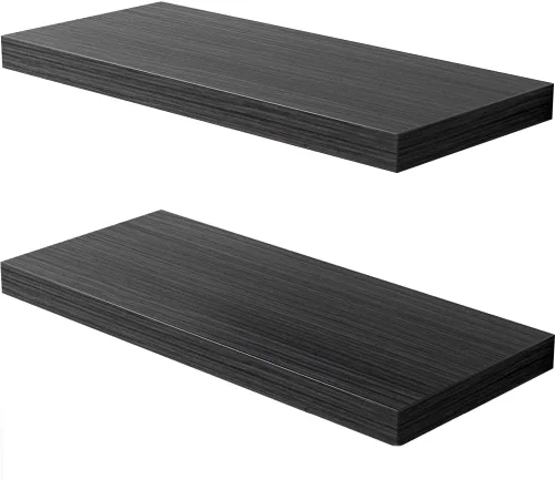 Estante flotante, juego de 2 estantes de pared, 36 pulgadas de ancho x 12.75 pulgadas de profundidad x 2 pulgadas de alto, estante flotante de pared
