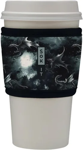 Miniatura 67 de Sok It HotSok Coffee & Tea - Funda de neopreno con aislamiento reutilizable (floral abstracto)