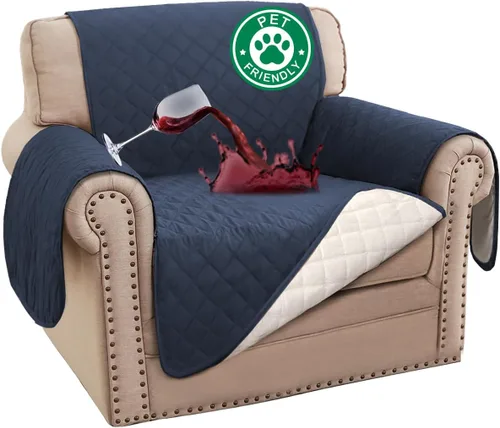 Miniatura 45 de Turquoize Funda 100% Impermeable para Sillón de Ala Fundas para Sillón de Ala con Brazos Protector de Silla Sofá Protector Triple Antideslizante