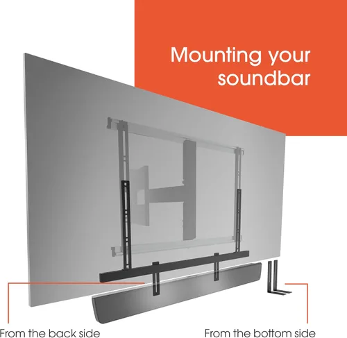 Miniatura 4 de Vogel's Soporte para barra de sonido Sound 3550 También compatible con Bose Soundbar 500/700 Sonos Arc/Ultra/Beam/Playbar Samsung Sony LG