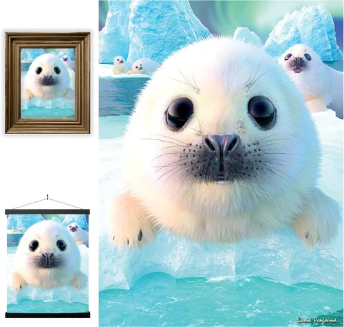 Miniatura 102 de Impresiones de arte de pared lenticular 3D LiveLife - El amor de un padre de Deluxebase. Póster 3D de león sin marco. Decoración de pared perfecta.