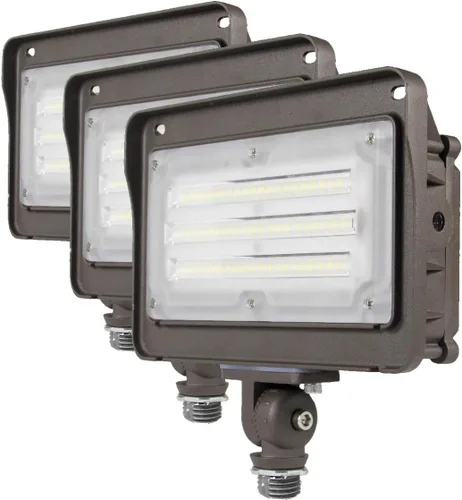 Miniatura 8 de Kadision Luz de inundación LED para exteriores de 50 W, 6500 LM (equivalente a 200 W HPS/MH) 5000 K, luz diurna impermeable para montaje en nudillos