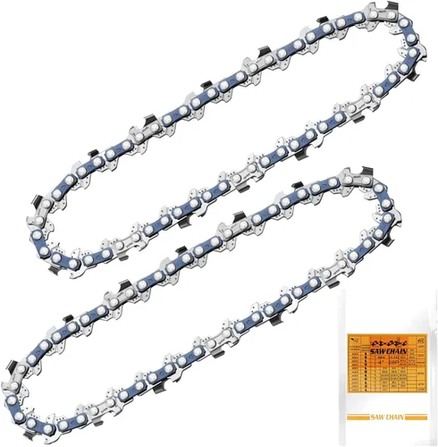 Saker - Mini cadena de motosierra de 4 pulgadas de repuesto, 2 piezas de cadenas para motosierra eléctrica portátil inalámbrica Saker, cadenas de