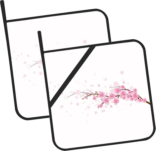 Miniatura 8 de Juego de 2 soportes para ollas de hojas tropicales abstractas y bohemias, para horno, para cocinar, hornear, barbacoa, regalos para mujeres