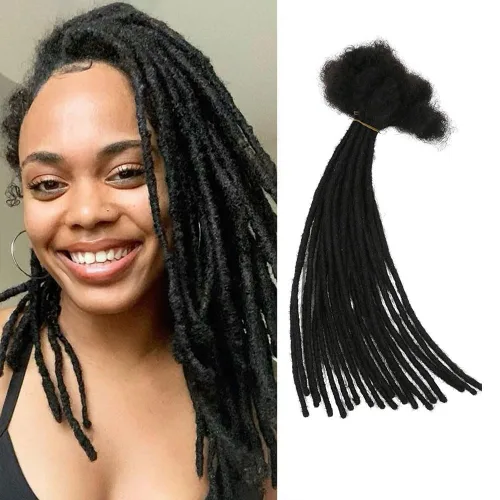 0.2 in y 0.2 in de ancho, 4-14 pulgadas de 10, 30, 60, 100 hebras de extensiones de cabello humano 100% real para hombres/mujeres/niños, paquetes de