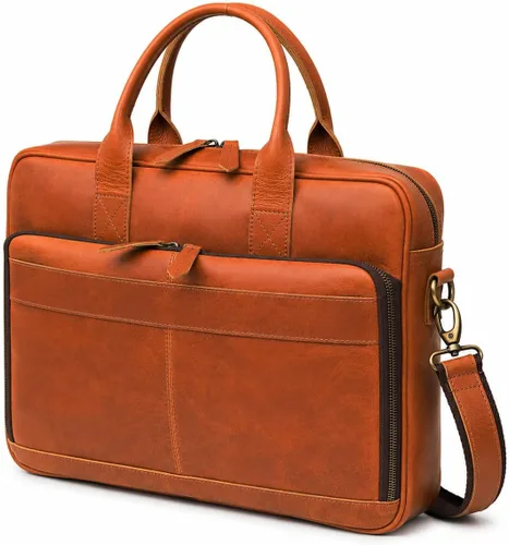 Miniatura 14 de Maletín de piel de 18 pulgadas para ordenador portátil, bolsas de mensajero para hombres y mujeres, la mejor bolsa de oficina, escuela, universidad