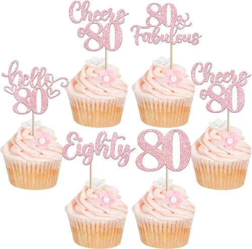 Miniatura 46 de 30 piezas de adornos para cupcakes de 12 cumpleaños feliz, brillantes doce, hola 12, felicitaciones a 12 años, adornos para cupcakes, 12