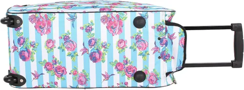 Miniatura 4 de Betsey Johnson Colección de equipaje de mano de diseñador - Bolsa de lona ligera de 22 pulgadas - Maleta de viaje de negocios de fin de semana con 2