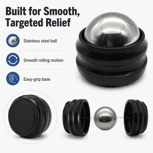 Miniatura 4 de Flyfan Bola Giratoria para Masaje en Frío - Regalos para Relleno de Calcetas para Hombres, Mujeres, Adolescentes, Niños, Se Mantiene Fría durante 6