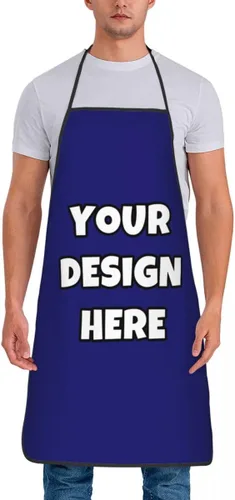 Miniatura 43 de Delantal personalizado con logotipo de imagen, nombre de texto, delantales de cocina personalizados para chef para hombres y mujeres