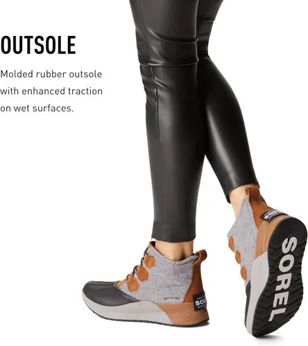 Miniatura 5 de SOREL Out 'N About III botas clásicas para mujer, de gamuza y piel impermeables, botas de invierno