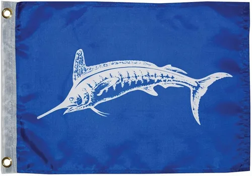 Miniatura 14 de Taylor Made Products - Bandera de captura de pescador, banderín de pez, nailon, 12 x 18 pulgadas
