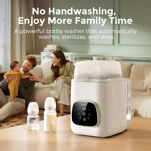 Miniatura 2 de Momcozy KleanPal Pro - Lavadora, esterilizador y secadora de biberones, máquina de limpieza todo en uno para biberones, piezas de bomba y artículos