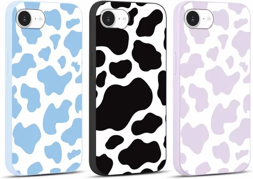 Miniatura 45 de Paquete de 3 Fundas Bonitas con Estampado de Guepardo para iPhone 13/14 de 6.1" Funda de Teléfono, Fundas de Diseño Estético de Leopardo Silicona