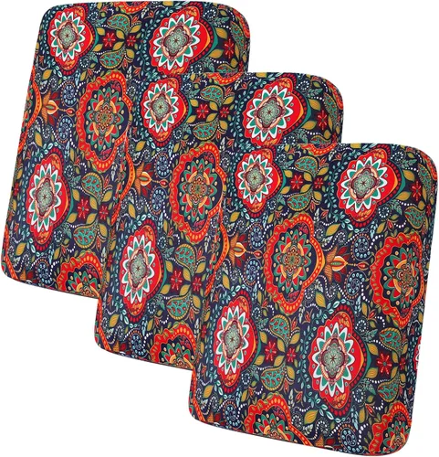 Miniatura 56 de hyha Fundas de cojín estampadas para sofá al aire libre, fundas florales lavables para muebles de patio, exteriores, funda de repuesto para asiento