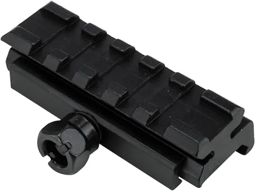 Monstrum Picatinny - Soporte elevador para puntos rojos y óptica, 2.5 pulgadas de largo, perfil bajo