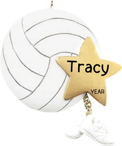 Miniatura 11 de Adorno de voleibol personalizado 2024 – Personalización rápida y gratuita las 24 horas – Adorno de Navidad deportivo para árbol – Recuerdo