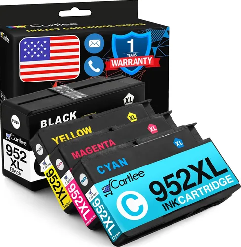 Cartlee Cartuchos de tinta compatibles de repuesto para cartuchos de tinta HP 952xl paquete combinado para cartuchos de tinta HP 952 Paquete
