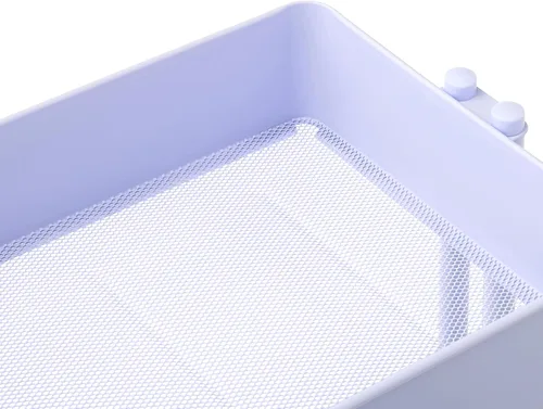 Miniatura 4 de Simply Tidy Lexington Carrito con ruedas de 3 niveles, organizador móvil de almacenamiento de metal con ruedas de bloqueo para manualidades, oficina