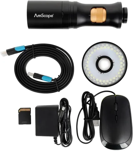 Miniatura 5 de AmScope - Microscopio digital todo en uno HDMI de 1080p con óptica de zoom en soporte de brazo doble - DM756H2D-DAB