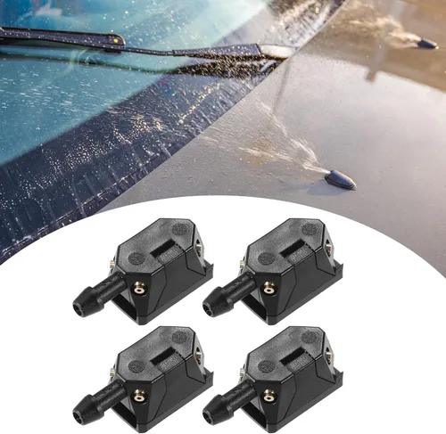 Miniatura 3 de ACROPIX Boquilla universal ajustable para limpiaparabrisas, color negro azabache, paquete de 4