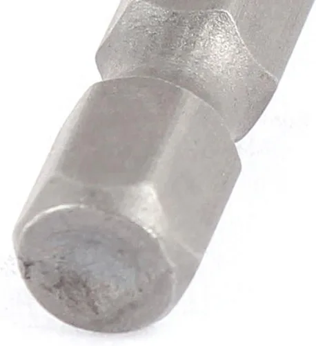 Miniatura 3 de uxcell 1/4-inch Shank 0.217 in Hex Socket Nut Setter Driver Bit Adapter Gris 5pcs No magnético