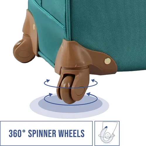 Miniatura 4 de Steve Madden Colección de equipaje de diseñador Maleta ligera y expandible para hombres y mujeres Bolsa de transporte duradera de 20 pulgadas
