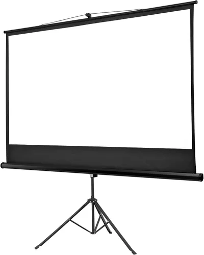 Miniatura 8 de Pantalla de proyector portátil 16:9 HD de 84 pulgadas con soporte, pantalla de trípode extraíble manual sin arrugas con bolsa de transporte