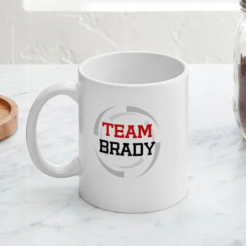 Miniatura 3 de CafePress – Brady – Único taza de café, taza de café, S, Blanco