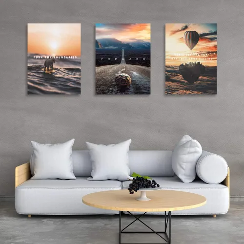 Miniatura 4 de Halioyo Pósteres motivacionales en lienzo, arte de pared inspirador, cita de empresario, decoración de pared, obra de arte para sala de estar