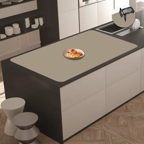 Miniatura 26 de Tapete de silicona súper grande, 120 x 24 pulgadas, tapete de silicona para encimera de cocina, tapete antideslizante resistente al calor, tapete