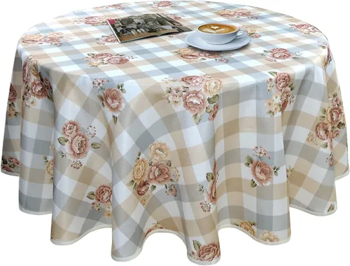 Miniatura 13 de Mantel rectangular con estampado floral de 60 x 84 pulgadas, resistente a las manchas e impermeable, mantel de vino para cocina, comedor, decoración