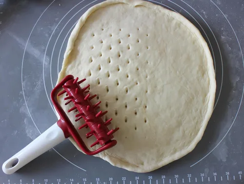 Miniatura 4 de Docker de masa de pizza, Docker de masa, mata burbujas, ahorro de tiempo, rodillo de masa de pizza, amasador de masa, rodillo de pizza para el Rojo