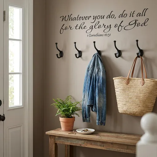 Miniatura 7 de 1 Corinthians 10:31 - Arte de pared Whatever You Do, Do It All for The Glory of God inspirador con cita bíblica