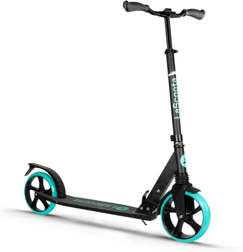 Miniatura 15 de LaScoota Patinete para niños a partir de 6 años, adolescentes y adultos, ruedas de uretano grandes y resistentes de 8 pulgadas. Manillar ajustable