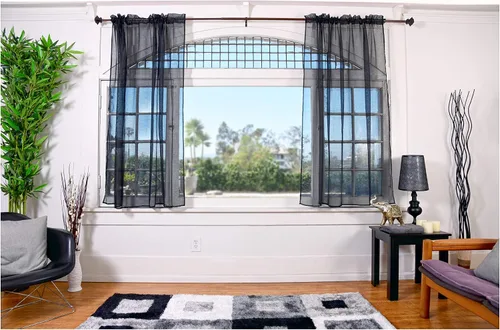 Miniatura 20 de All American Collection - cortinas Doli transparentes, 2 unidades Blanco