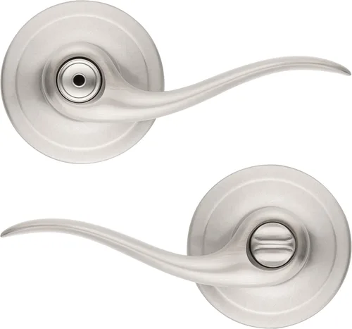 Miniatura 22 de Kwikset Tustin Manija de Puerta de Paso Interior, Palanca para Puertas de Armario y Pasillo, Palanca de Manija Reversible Sin Bloqueo, Bronce Bronce