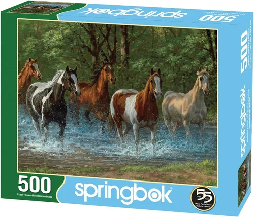 Miniatura 2 de Springbok Rompecabezas de 500 piezas Summer Creek Multi, grande/18 x 23.5 pulgadas Multicolor