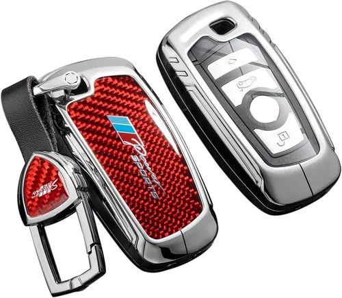 Miniatura 28 de Funda para llavero Honda con llavero, protección de aleación de zinc de fibra de carbono real compatible con 2022 2023 Accord Civic HR-V CR-V Pilot