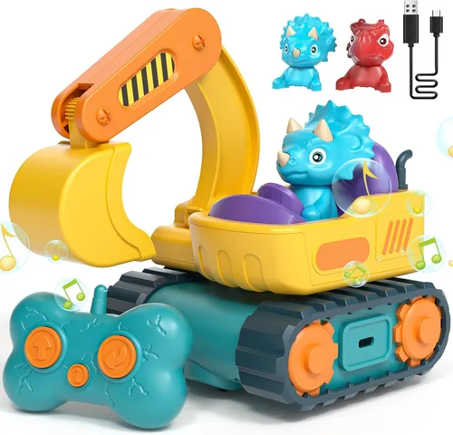 Miniatura 11 de Lehoo Castle Auto a control remoto para niños pequeños, camiones de bomberos para niños pequeños de 3 a 5 años, juguete de coche de policía a