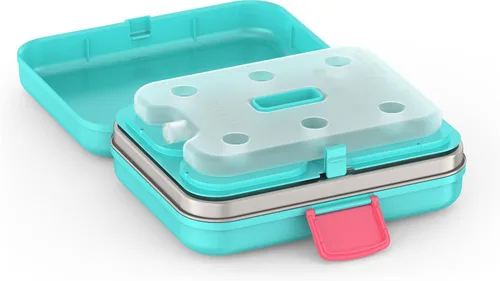 Miniatura 4 de THERMOS Kit de almuerzo para almacenamiento de alimentos Freestyle para niños, verde azulado