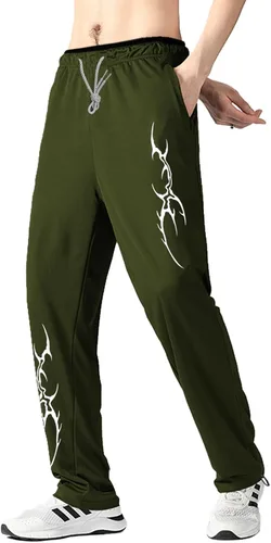 Pantalones deportivos para hombre con bolsillos con cremallera, pantalones deportivos ligeros, pantalones de entrenamiento holgados atléticos con