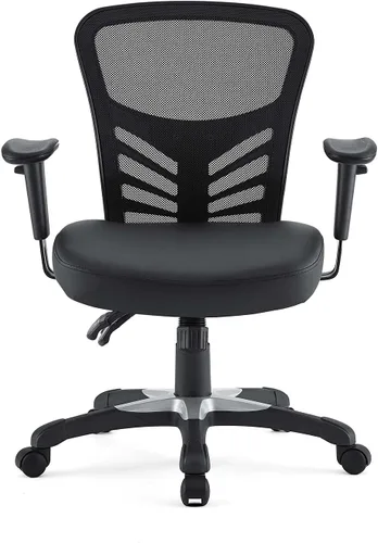 Miniatura 10 de Modway silla de oficina articulada, color verde, Vinilo, Vinilo negro