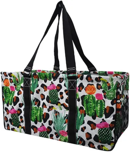 Miniatura 56 de NGIL Bolsa de comestibles reutilizable extra grande plegable de gran tamaño para comestibles, almacenamiento, picnic, playa, Flecha-negro