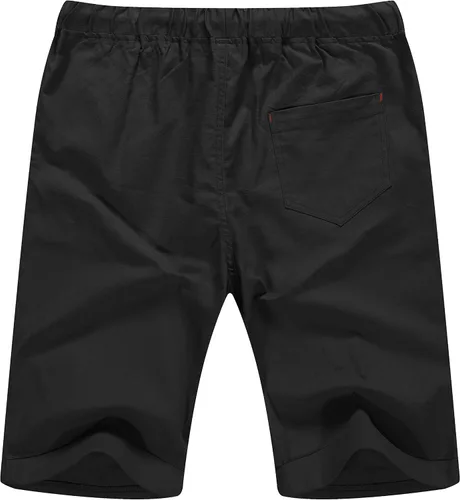 Miniatura 18 de Sailwind Pantalones cortos de lino para hombre, pantalones cortos casuales de playa con cordón