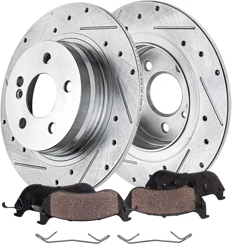 Miniatura 39 de Detroit Axle - Zapatas de freno traseras para Chrysler PT Cruiser 04-09, reemplazo de zapatas de freno semimetálicas 2004 2005 2006 2007 2008 2009