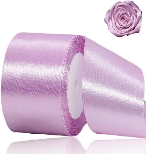 Miniatura 83 de Cinta beige de 1-1/2 pulgadas x 25 yardas, cinta de satén marfil de tela de color sólido para manualidades, coronas, fiesta de boda, Navidad, lazos