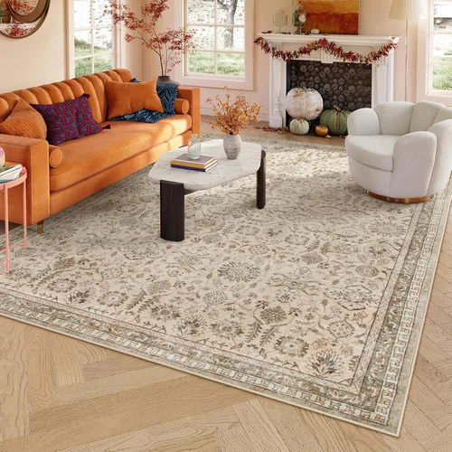Miniatura 20 de Alfombras Lahome de color verde oscuro para pasillo de 2x10, alfombra lavable resistente a manchas para cocina de 10 pies, alfombra antideslizante
