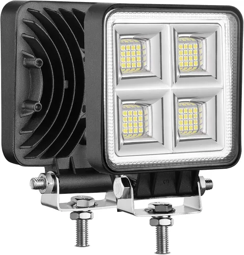 Luces LED de trabajo para tractor, 2 unidades, 4 pulgadas, 54 W, 12 V, barra de luz de inundación LED para vehículos de conducción todoterreno,